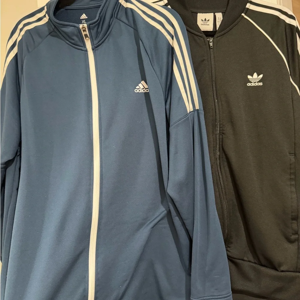 2 Adidas Men Track/Golf Jackets - Picture 1 of 3